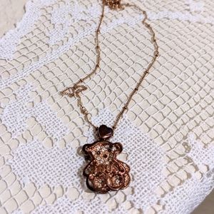 Tous Inspired Teddy Bear Necklace